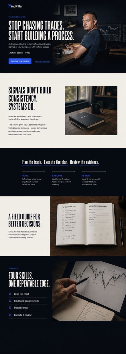 MindPillar website design