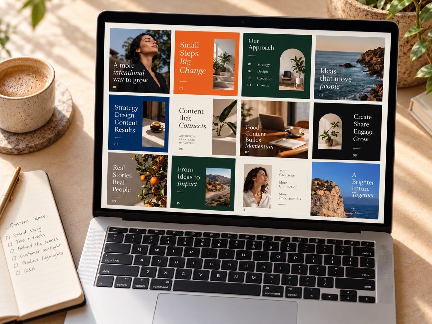 Laptop mockup displaying the Authority Carousel design library