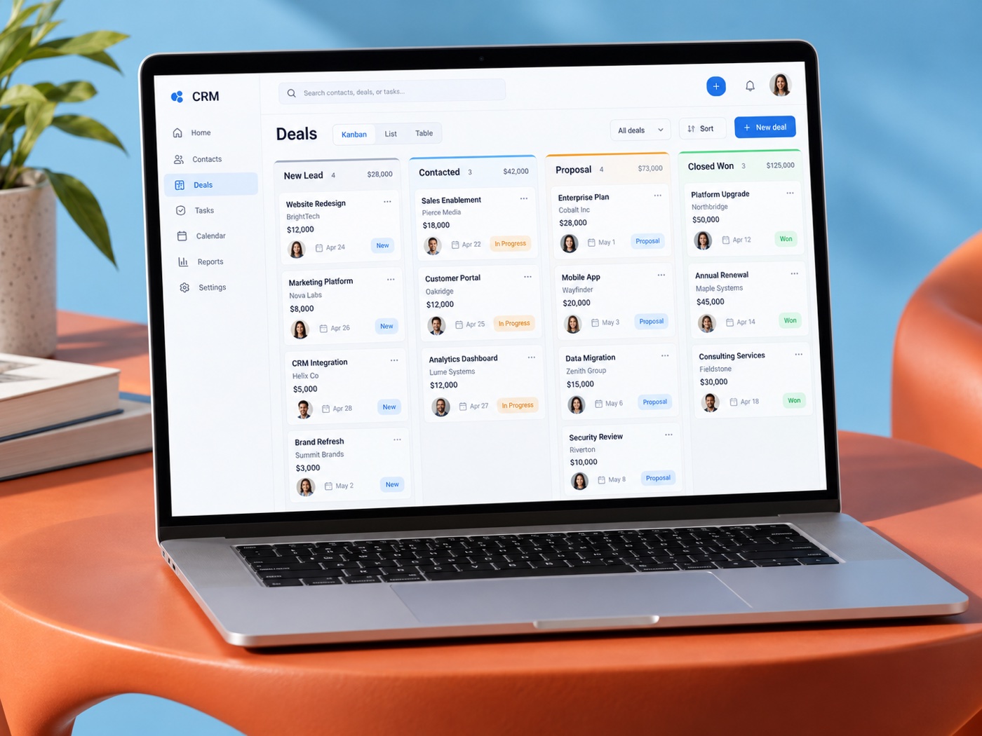 AI-generated concept preview for CRM Automation